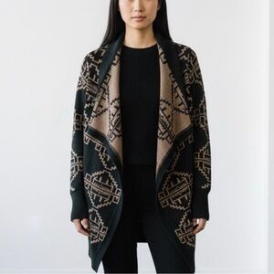 Urban Outfitters Staring at Stars Green and Tan Cardigan, Size S